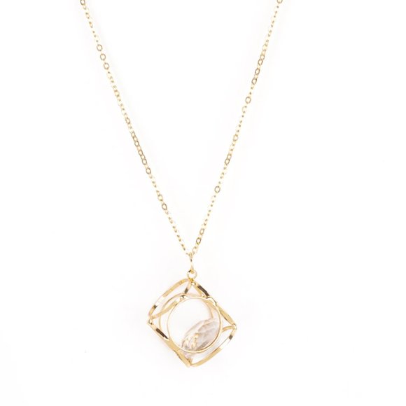 NWT Pandoras Box caged gold diamond necklace set - Picture 2 of 4